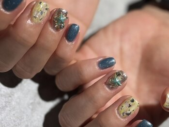 新人デザイン 夏ネイル