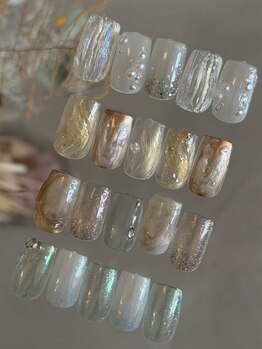 ケーネイルアトリエ 長町南店(K nail atelier)の写真/【持ち込みなし/K nail atelierでしか施術が出来ないオリジナルデザインを完全定額制で◎】オフケア込み☆