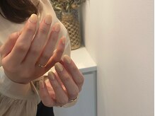 シェリーラメール 渋谷(cherielamer)/ベージュオーロラネイル￥6,700
