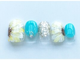7月キャンペーンネイルひまわり