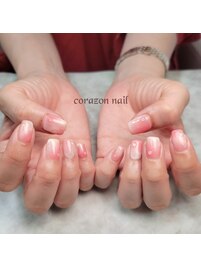 HAND90分コース☆ピーチネイル