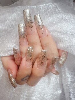 ユー(U)/長さ出し＊ラメグラデーション