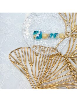 ¥12000　フットネイル（加藤り）