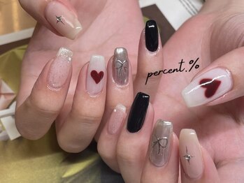 パーセント(percent.%)/ハートネイル