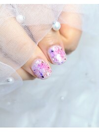 紫陽花ネイル♪