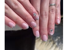 ハズグラスネイル(Haze Grass nail)/ガラスフレンチ