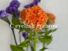 C eyelash eyebrow