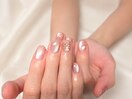 リボンが映えるピンクミラー