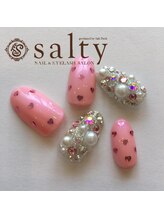 ネイルアンドアイラッシュサロン ソルティ 寺田町(salty)/ハンドネイル/アート10本コース