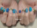 arabian×turquoise blue