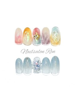 ネイルサロン レン(Ren)/3月トレンドデザインコース