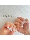 紫陽花フレンチネイル