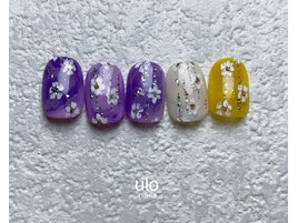 線と点とお花