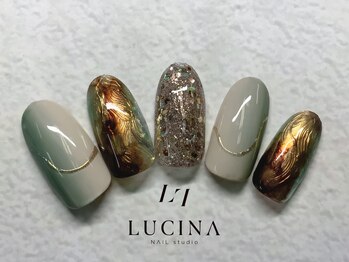 ネイルスタジオ ルキナ(LUCINA)/H-805ニュアンスインクネイル