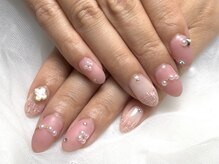 ユニネイル 池袋(Uni Nail)/ピンクツイードネイル♪