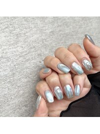 ミラー夏ネイル