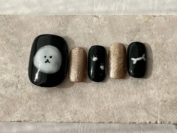 カラ ネイル 中津店(calla nail)/ふわふわわんちゃん