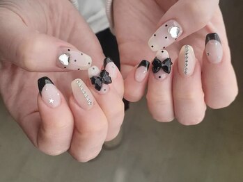 ユノ フィオーレ(Juno fiore)/ワンホンリボンネイル