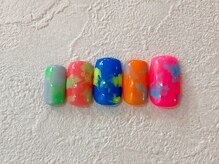 ネイルビート(NAIL BEAT)/蛍光色マーブル