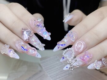 メロディービューティーサロン(Melody)の写真/トレンドデザインも多数◎【スカルプ&ジェルアート180分やり放題¥16980】映える!初めてでも可愛いネイル♪