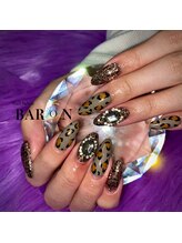 バロン 池袋店(BARON)/レオパード柄ネイル