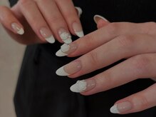 アイネイルズ 天神今泉店(I-nails)/【sana.i】ホワイトバラフレンチ