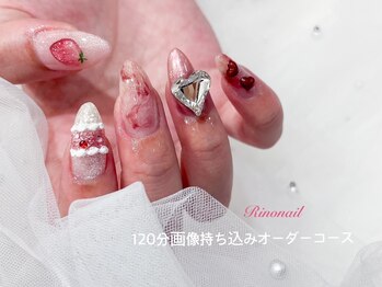 リノ ネイル(Rino nail)/苺ショートケーキ70453