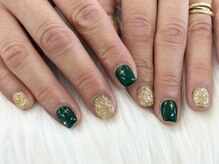 ディーネイル 池袋(D-nail)/【森】キラキラ ネイル