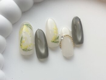 ミモザネイル/7000円