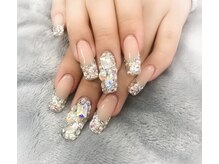 ネイルズ スペース グリッター(NAIL'S SPACE glitter)/ストーンいっぱいビジューネイル