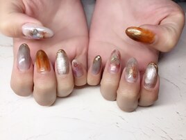 水彩　ニュアンスネイル♪