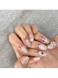 ニュアンス手書きネイル