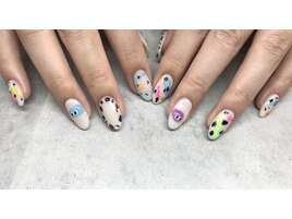 カラフルぽっぷネイル