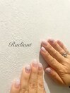 紫陽花フレンチネイル
