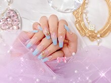 ワンホンネイル 新宿(Rumi Nail)/長さだし/カラーグラデーション