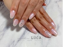 ネイルアトリエルカ(nail atelier LUCA)/W-271 大人パールミラ-ネイル