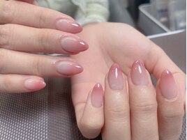 ピンクベージュグラデーション