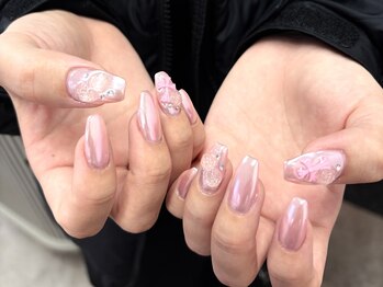 エイト ネイル 渋谷駅前店(eight nail)/ピンクミラー