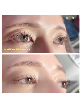 グランデアイズ(Grand de eyes)/まつ毛パーマ美眉WAXのセット