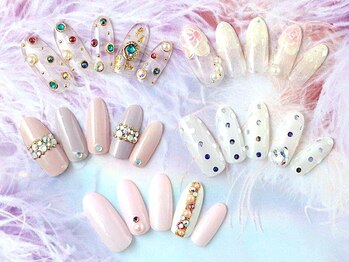 ネイルサロン ティーエイチセブン(Nail Salon TH SEVEN)/ブライダル　ビジューネイル