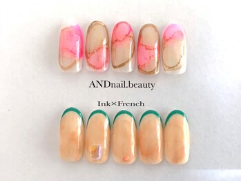 アンドネイル ビューティー(AND nail,beauty)の写真/質にこだわった洗練されたデザイン・カラーで爪先から季節を取り入れる…繊細な筆さばきで爪先を彩ります♪