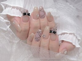 チェックネイル¥8000＋追加