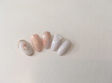 ジュネス(JEUNESSE)/¥7,800 デザインネイル【バラ】