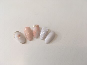 ¥7,800 デザインネイル【バラ】