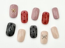 ネイルサロン クイール 小山店(NAIL SALON QUILL)/ワンカラー×ドット