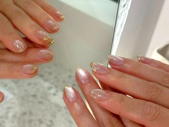 シ ベル 江坂店(Ci belle)/ガラスフレンチ/上品ネイル