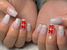 アズネイル 大宮(AZU NAIL)/リボンネイル