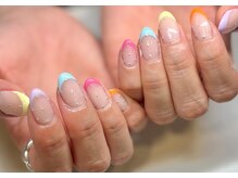 ニコッテ 本厚木(nicotte.)/カラフルフレンチネイル