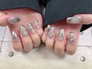 シルバーミラーネイル