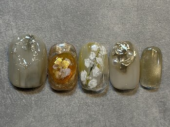 カラネイル 南森町店(calla nail)/お花ニュアンスネイル